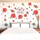 Sticker decorativ, Trandafiri rosii cu 2 rame foto, 120 cm, 793STK Sticker decorativ, Trandafiri rosii cu 2 rame foto, 120 cm, 793STK