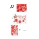 Sticker decorativ, Trandafiri rosii cu 2 rame foto, 120 cm, 793STK Sticker decorativ, Trandafiri rosii cu 2 rame foto, 120 cm, 793STK