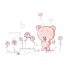 Sticker decorativ, Ursulet, Love you every day, 100 cm, 713STK
