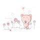 Sticker decorativ, Ursulet, Love you every day, 100 cm, 713STK Sticker decorativ, Ursulet, Love you every day, 100 cm, 713STK