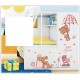 Sticker decorativ, Ursuleti, Baby shower, 77 cm, 712STK