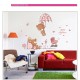 Sticker decorativ, Ursuleti, Baby shower, 77 cm, 712STK
