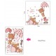 Sticker decorativ, Ursuleti, Baby shower, 77 cm, 712STK