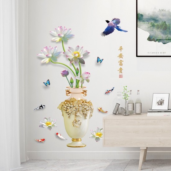 Sticker decorativ, Vaza cu flori, 115 cm, 759STK Sticker decorativ, Vaza cu flori, 115 cm, 759STK
