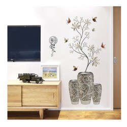Sticker decorativ, Vaza cu flori, 118 cm, 741STK Sticker decorativ, Vaza cu flori, 118 cm, 741STK