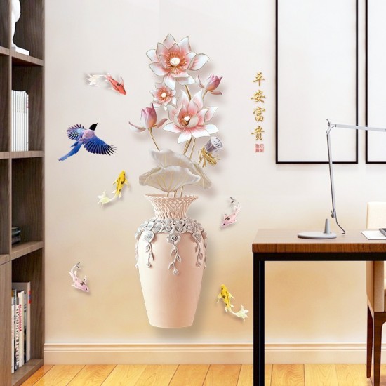 Sticker decorativ, Vaza cu flori, 120 cm, 762STK Sticker decorativ, Vaza cu flori, 120 cm, 762STK