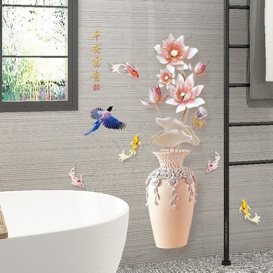 Sticker decorativ, Vaza cu flori, 120 cm, 762STK Sticker decorativ, Vaza cu flori, 120 cm, 762STK