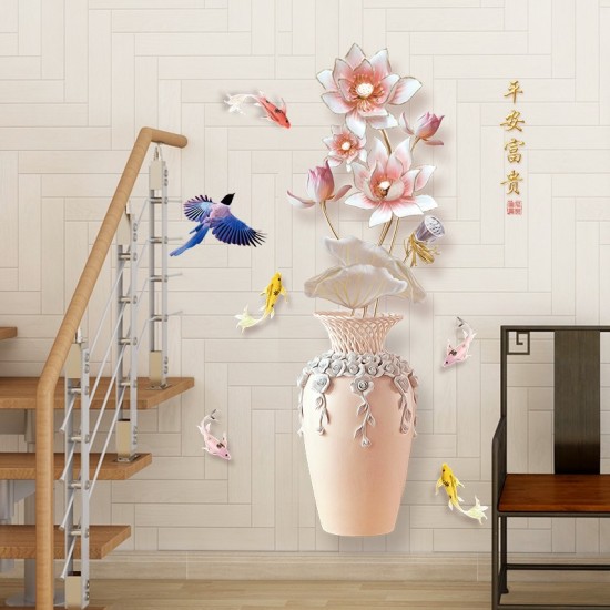 Sticker decorativ, Vaza cu flori, 120 cm, 762STK Sticker decorativ, Vaza cu flori, 120 cm, 762STK