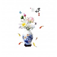 Sticker decorativ, Vaza cu flori, 120 cm, 784STK Sticker decorativ, Vaza cu flori, 120 cm, 784STK