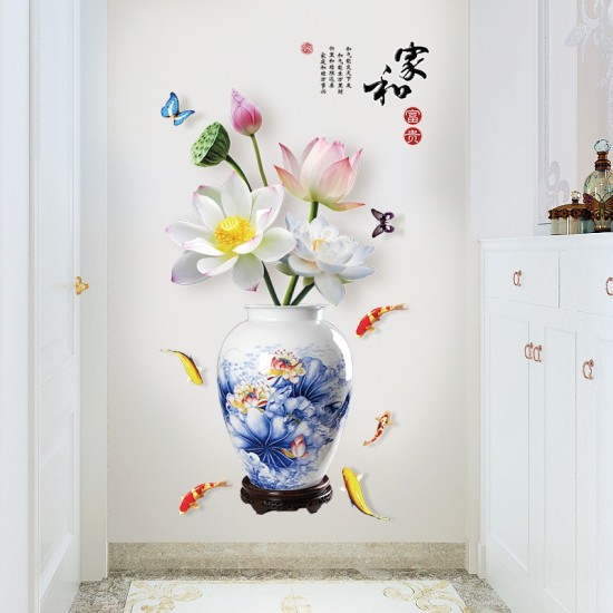Sticker decorativ, Vaza cu flori, 120 cm, 784STK Sticker decorativ, Vaza cu flori, 120 cm, 784STK