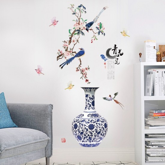 Sticker decorativ, Vaza cu flori, 137 cm, 760STK Sticker decorativ, Vaza cu flori, 137 cm, 760STK