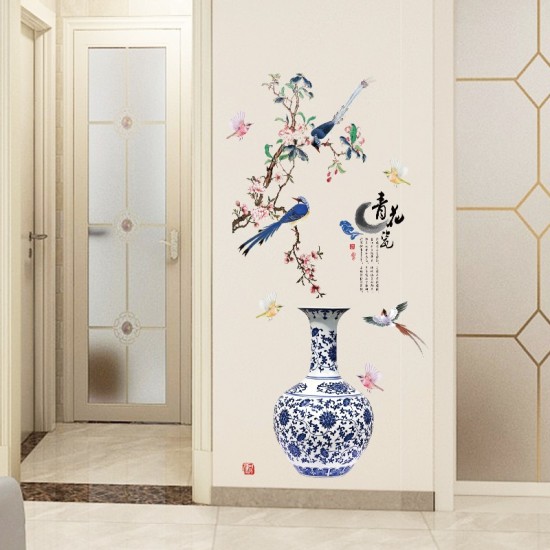 Sticker decorativ, Vaza cu flori, 137 cm, 760STK Sticker decorativ, Vaza cu flori, 137 cm, 760STK