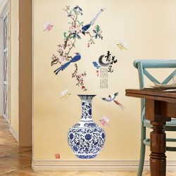 Sticker decorativ, Vaza cu flori, 137 cm, 760STK Sticker decorativ, Vaza cu flori, 137 cm, 760STK