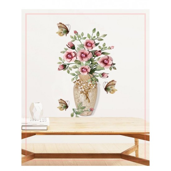 Sticker decorativ, Vaza cu flori, 67 cm, 812STK Sticker decorativ, Vaza cu flori, 67 cm, 812STK