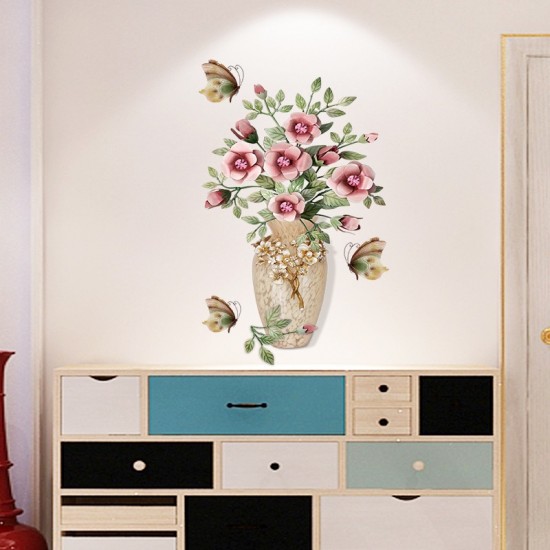 Sticker decorativ, Vaza cu flori, 67 cm, 812STK Sticker decorativ, Vaza cu flori, 67 cm, 812STK
