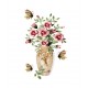 Sticker decorativ, Vaza cu flori, 67 cm, 812STK Sticker decorativ, Vaza cu flori, 67 cm, 812STK