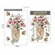 Sticker decorativ, Vaza cu flori, 67 cm, 812STK Sticker decorativ, Vaza cu flori, 67 cm, 812STK