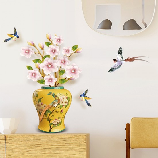 Sticker decorativ, Vaza cu flori, 74 cm, 813STK Sticker decorativ, Vaza cu flori, 74 cm, 813STK