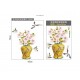 Sticker decorativ, Vaza cu flori, 74 cm, 813STK Sticker decorativ, Vaza cu flori, 74 cm, 813STK