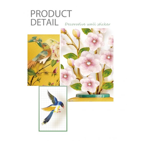 Sticker decorativ, Vaza cu flori, 74 cm, 813STK Sticker decorativ, Vaza cu flori, 74 cm, 813STK