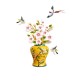 Sticker decorativ, Vaza cu flori, 74 cm, 813STK Sticker decorativ, Vaza cu flori, 74 cm, 813STK