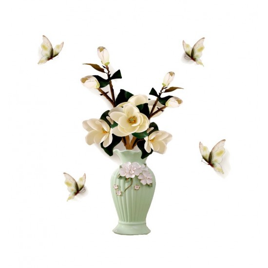 Sticker decorativ, Vaza cu flori, 75 cm, 815STK Sticker decorativ, Vaza cu flori, 75 cm, 815STK