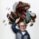 Sticker decorativ cu Dinozaur, 95 cm, 777STK Sticker decorativ cu Dinozaur, 95 cm, 777STK