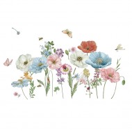 Sticker decorativ cu Flori albastre, 120 cm, 1137STK Sticker decorativ cu Flori albastre, 120 cm, 1137STK