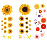 Sticker decorativ cu Flori colorate, 90 cm, 1130STK Sticker decorativ cu Flori colorate, 90 cm, 1130STK