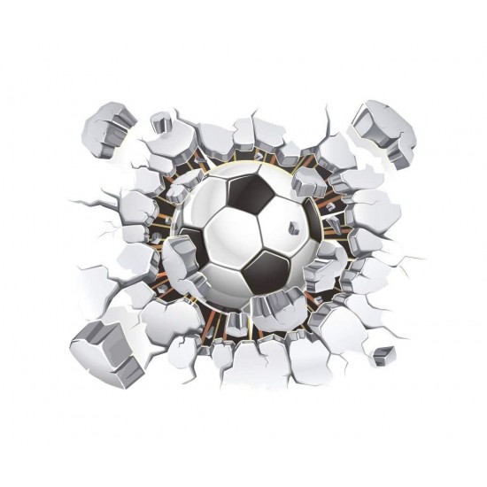 Sticker decorativ cu Fotbal, 60 cm, 1124STK Sticker decorativ cu Fotbal, 60 cm, 1124STK