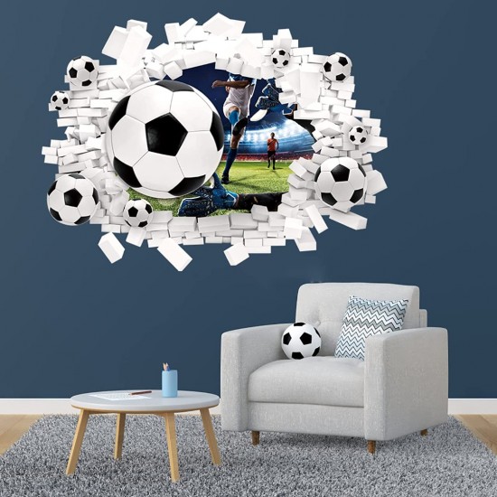 Sticker decorativ cu Fotbal, 70 cm, 1129STK Sticker decorativ cu Fotbal, 70 cm, 1129STK
