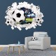 Sticker decorativ cu Fotbal, 70 cm, 1129STK Sticker decorativ cu Fotbal, 70 cm, 1129STK