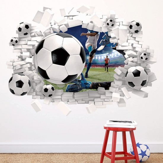 Sticker decorativ cu Fotbal, 70 cm, 1129STK Sticker decorativ cu Fotbal, 70 cm, 1129STK