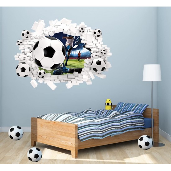 Sticker decorativ cu Fotbal, 70 cm, 1129STK Sticker decorativ cu Fotbal, 70 cm, 1129STK