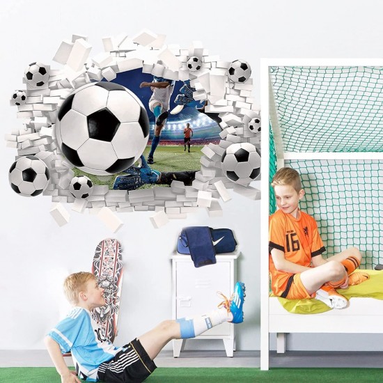 Sticker decorativ cu Fotbal, 70 cm, 1129STK Sticker decorativ cu Fotbal, 70 cm, 1129STK