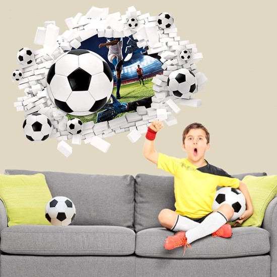 Sticker decorativ cu Fotbal, 70 cm, 1129STK Sticker decorativ cu Fotbal, 70 cm, 1129STK