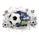 Sticker decorativ cu Fotbal, 70 cm, 1129STK Sticker decorativ cu Fotbal, 70 cm, 1129STK