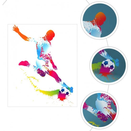 Sticker decorativ cu Fotbal, 80 cm, 1128STK Sticker decorativ cu Fotbal, 80 cm, 1128STK