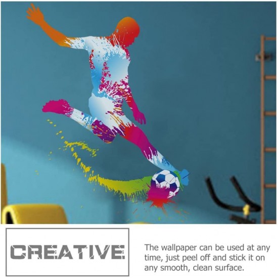 Sticker decorativ cu Fotbal, 80 cm, 1128STK Sticker decorativ cu Fotbal, 80 cm, 1128STK