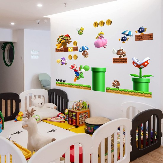 Sticker decorativ cu Mario, 110 cm, 1101STK Sticker decorativ cu Mario, 110 cm, 1101STK