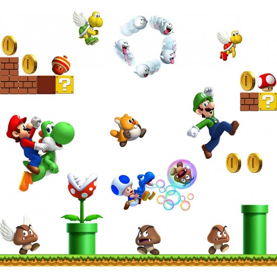 Sticker decorativ cu Mario, 110 cm, 1112STK Sticker decorativ cu Mario, 110 cm, 1112STK