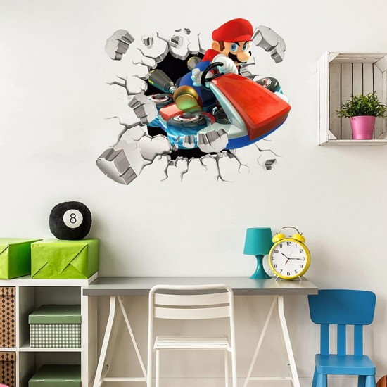 Sticker decorativ cu Mario, 50 cm, 1109STK Sticker decorativ cu Mario, 50 cm, 1109STK