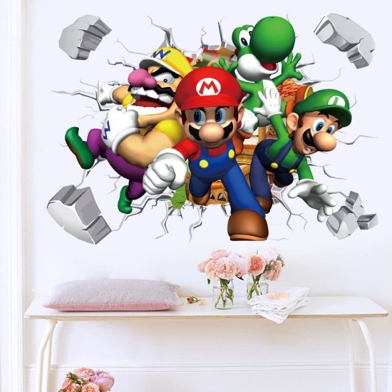Sticker decorativ cu Mario, 70 cm, 1107STK Sticker decorativ cu Mario, 70 cm, 1107STK