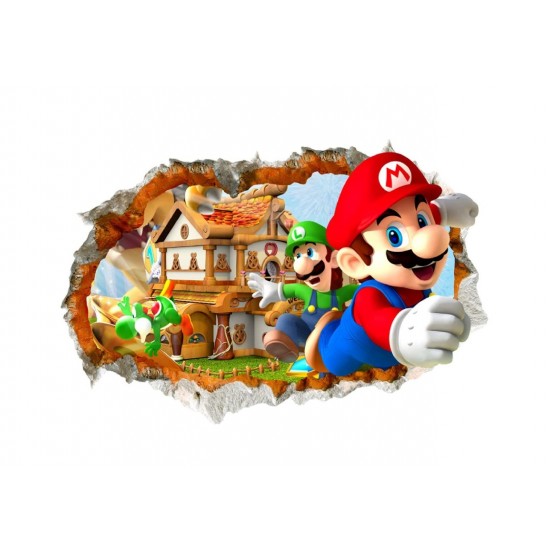 Sticker decorativ cu Mario, 80 cm, 1117STK Sticker decorativ cu Mario, 80 cm, 1117STK