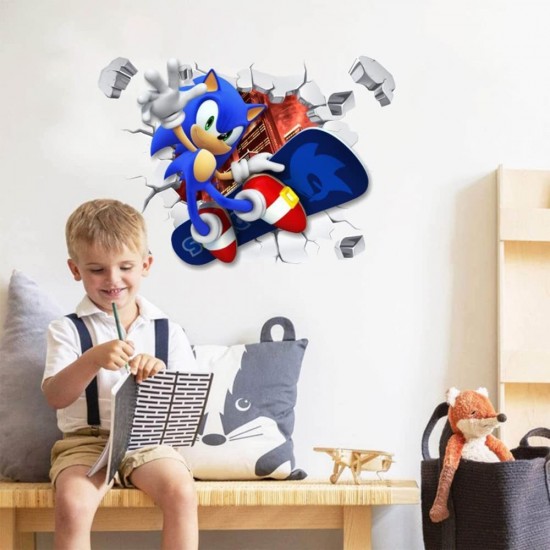Sticker decorativ cu Sonic, 70 cm, 1118STK