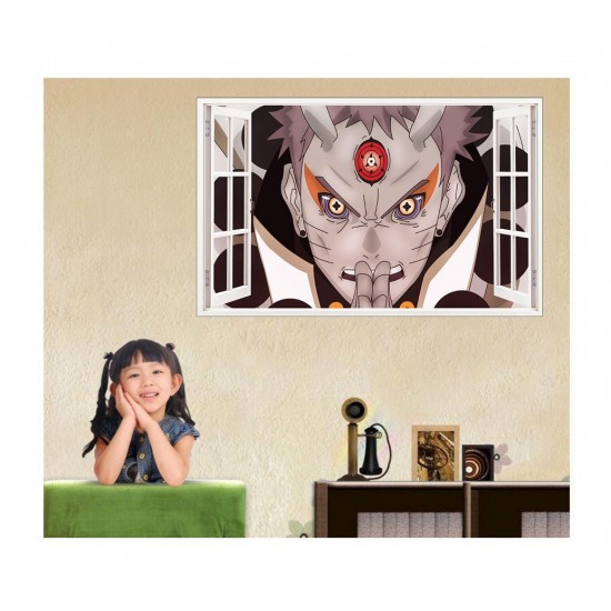 Sticker decorativ, fereastra 3D, Naruto, 85 cm, 1053STK Sticker decorativ, fereastra 3D, Naruto, 85 cm, 1053STK