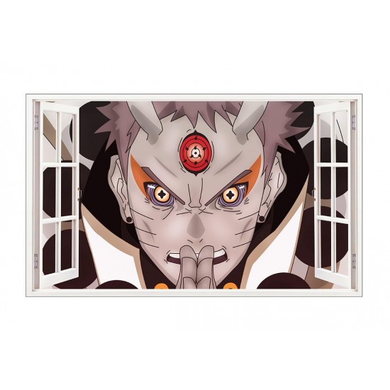 Sticker decorativ, fereastra 3D, Naruto, 85 cm, 1053STK Sticker decorativ, fereastra 3D, Naruto, 85 cm, 1053STK