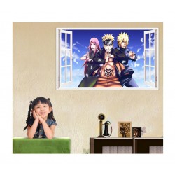Sticker decorativ, fereastra 3D, Naruto, 85 cm, 1054TK Sticker decorativ, fereastra 3D, Naruto, 85 cm, 1054TK