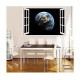 Sticker decorativ, fereastra 3D, Planeta, 85 cm, 1036STK Sticker decorativ, fereastra 3D, Planeta, 85 cm, 1036STK