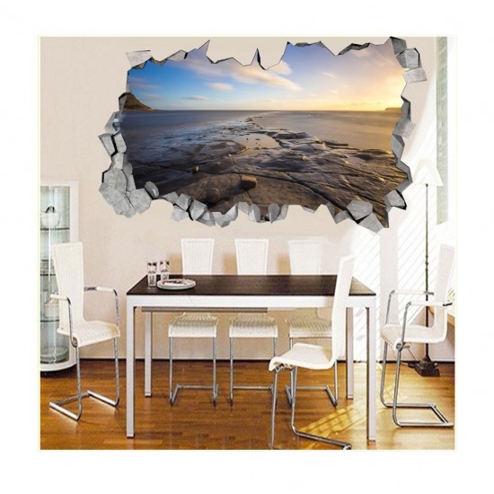 Sticker decorativ, gaura in perete 3D, 85 cm, 164STK-2 Sticker decorativ, gaura in perete 3D, 85 cm, 164STK-2